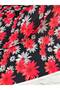 Red Lily Pattern Dress Shirt Crepe Fabric Our Product Is Sold in Pieces 1 Piece 1 Meter - 2