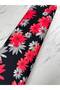Red Lily Pattern Dress Shirt Crepe Fabric Our Product Is Sold in Pieces 1 Piece 1 Meter - 4