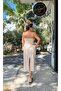 Waist Detailed Beaded Strap Dress - 3