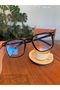 Mocha Black Cornered Lightweight Unisex Men Women Blue Light Protection Screen Glasses - 6