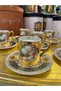 Esterhomedecor Set of Porcelain Coffee Cups for 6 People - 7