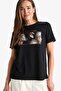 Crew Neck Printed Short Sleeve T-Shirt F3554Ax25Sm