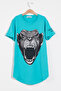 Boy's Mint Gorilla Print 8-13 Years Old T-Shirt 1300-5