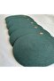 Jute Placemat, Table Decor Supla Oval Dark Green 30X40 Set of 6 - 2