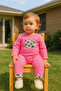 Embroidered Non-Booties Cotton Baby Girl Jumpsuit