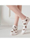 5 Pairs of Cotton Teddy Bear Patterned Women's Booties Socks Ankle Length Summer Socks Set - 5