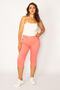 Women's Large Size Dusty Rose Lycra 5 Pocket Denim Capri 65n34116 - 6