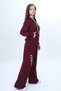 Girl's 100% Cotton Hooded Zippered 2 Thread Bottom & Top Tracksuit Set-309 - 2