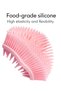 Silicone Body Scrubber & Scalp Massager 2 in 1 Exfoliating Shower Brush & Shampoo Brush - 6