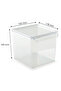 مجموعة منظمات للثلاجة والخزانة والمطبخ والحمام مكونة من 3 قطع - شفافة - 3