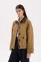 Regular Fit Polo Collar Buttoned Pocketed Epaulettes Cotton Seasonal Coat D5746Ax25Sp - 4