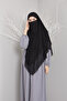 Sufle Hijab Khimar Modesty Wear Ready Turban Black 3 Layer Ready Turban