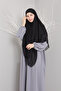 Sufle Hijab Khimar Modesty Wear Ready Turban Black 3 Layer Ready Turban - 6