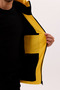 Men's Yellow Hooded Fleece Inside Furry Waterproof Wind Resistant Puffer Jacket Coat Parka - 6