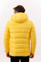 Men's Yellow Hooded Fleece Inside Furry Waterproof Wind Resistant Puffer Jacket Coat Parka - 7