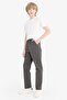 Boy's Gray Gabardine School Trousers T8850A623Au - 2