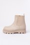 Children's Beige High Sole Elastic Zippered Anti-Slip Sole Boots Boots - 3
