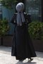 Stoned Burning Pattern Abendkleid Schwarz 11403 - 5