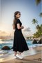 Women's Maxi Length Women's Beach Dress - 4