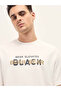 Men's White Graphic Overlapping Text Oversize Crew Neck T-shirt for Effortless Style & Comfort - 6