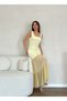 Skirt Hem Chiffon Detail Evening Dress Graduation Wedding Women's Dress
