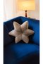 Decorative Capuccino Color Filled Star Throw Pillow - 3