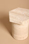 Wide Travertine Candle Holder - Large - 4