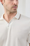 Men's T-shirt Non-Shrink Cotton Fabric Slim Fit Slim Cut Polo Collar T-shirt - 2