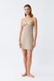 فستان نوم نسائي من القطن الممشط بطبعة جلد الفهد وحزام 36717 - 3