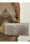 Women's Snake Silver Evening Dress Clutch Chain Strap Hand Wedding Engagement Night Shoulder Bag - 5