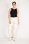 Women's Ecru Large Size 5 Pocket Jeans 65n35980 - 5