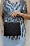 Women's Black Sand Glitter Evening Dress Clutch Bag - 2
