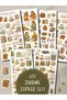 Cozy Book Themed Sticker Set of 6 for Bullet Journal and Agenda