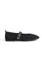 Black Genuine Leather Suede Stone Women's Ballerinas - Mcrgn8032 - S - 3