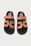 Genuine Leather Mb3838-Tb Orthopedic Sole Women's Tan Slippers - 9