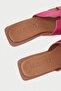 Genuine Leather Mbgvn656Fs Women's Fuchsia Flat Slippers - 6