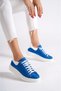 Mbmkq200-Mb Women's Thick Sole Blue/White Sneaker & Sports Shoes