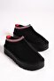 MB4040-S Women's Winter Thick Sole Furry Suede Black Slippers & Home Shoes - 4