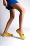 Mubiano Genuine Leather Collection Women's Ballerinas Yellow -Mcsdd033-Sr - 3