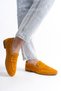 Mubiano Genuine Leather Collection Women's Suede Loafer & Ballet Ballet Mustard -Mcmng2103-Hrd - 7
