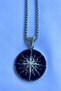 Compass Sun God Handcrafted Stainless Steel Chain Men's Necklace - 4