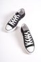 Mbcvs100S Flat Sole Lace-Up Women's Black Cloth Sports Shoes & Sneakers - 3
