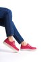 Genuine Leather Mbmtt401-Fs Women's Thick Sole Lacing Detail Fuchsia Loafer - 4