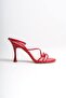 Mbhrn520-Kr Women's Open Back High Red Heeled Sandals - 4