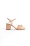 Mbhrn503-N Women's Open Back Nude Heeled Shoes - 5