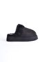 Mbsr607-S Women's Inner and Outer Fur Black Winter Slippers - 4