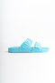 Summer Women's Jelly Matte Blue Flat Slippers-Mstb146-M - 3