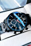Men's Wristwatch All Functions Active Waterproof Black Color Steel Band Hme2001C5 - 4