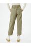 Cargo Pants Belted Gabardine Fabric Pocket Cotton - 4
