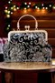 Famels Sequin Mesh Lace Quality and Elegant Arm Bag, Women's Shoulder Bag Evening Dress Bag Yellow Case - 5